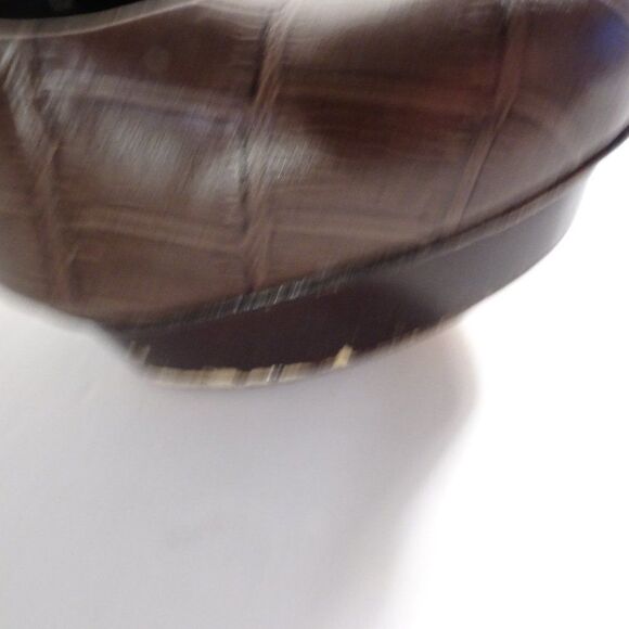 Tory Burch Brown Leather Faux Crock Platform Pumps Sz 6.5 - Picture 4 of 13